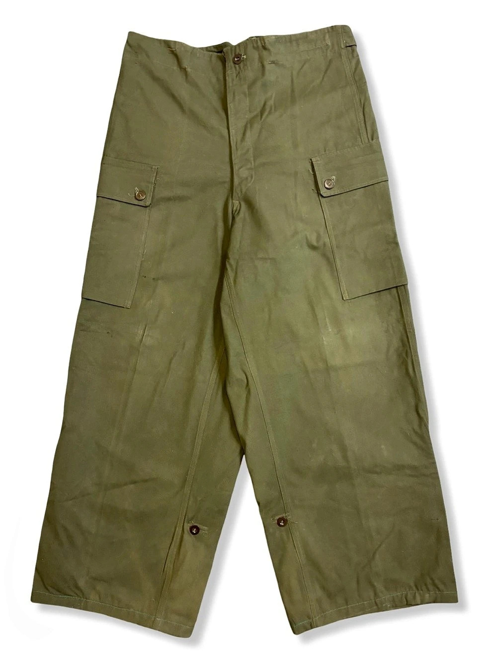 Vintage 1959 A.M. Seynaeve Belgian Military Cargo Pants
